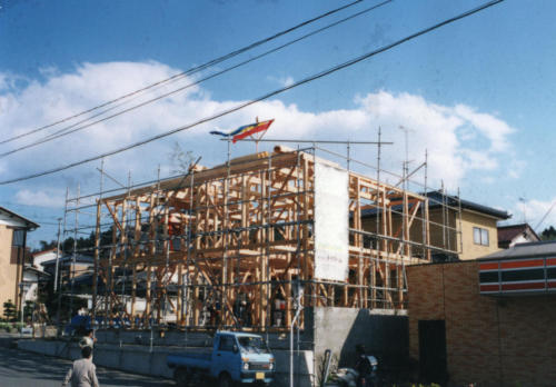 かしま電設1995年に上棟式